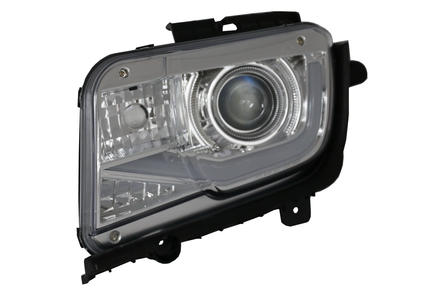 LED-TFL-Scheinwerfer Geeignet Für Chevrolet Camaro Mk 5 Ohne Facelift (2009-2013) Chrom KITT