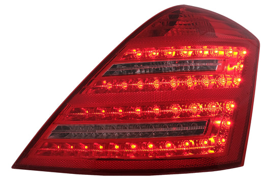 LED Rückleuchten für Mercedes S W221 05-09 Rot Klar Facelift Design Dynamisch CarPartsTuning