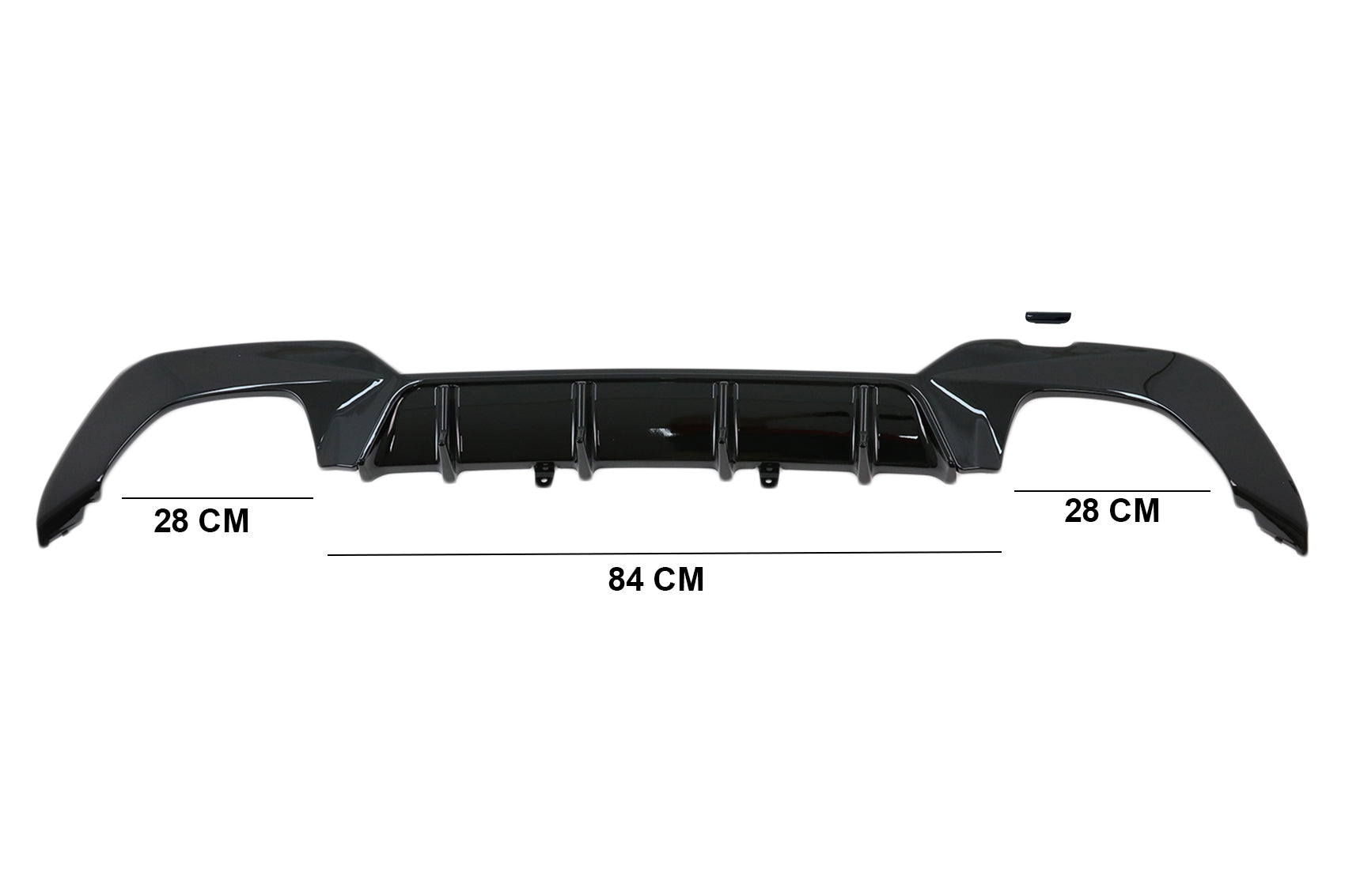 Heckschürzendiffusor Passend Für BMW 3er G20 G28 Limousine G21 Touring (2019-Up) M340i M Look Schwarz KITT