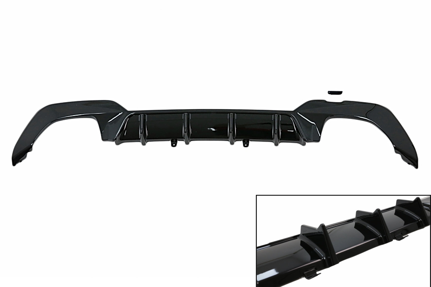 Heckschürzendiffusor Passend Für BMW 3er G20 G28 Limousine G21 Touring (2019-Up) M340i M Look Schwarz KITT