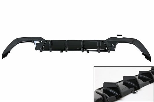 Heckschürzendiffusor Passend Für BMW 3er G20 G28 Limousine G21 Touring (2018-Up) M340i Design Schwarz KITT