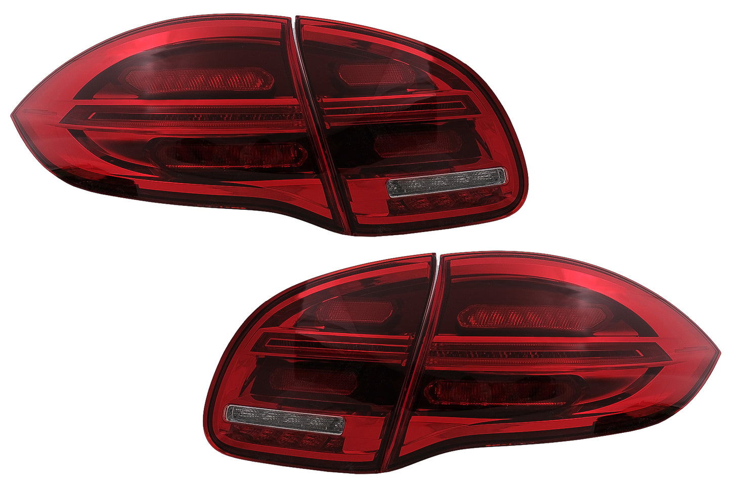 Full LED Rückleuchten für Porsche Cayenne 958 E2 92A Prefacelift 10-15 rot Weiß CarPartsTuning