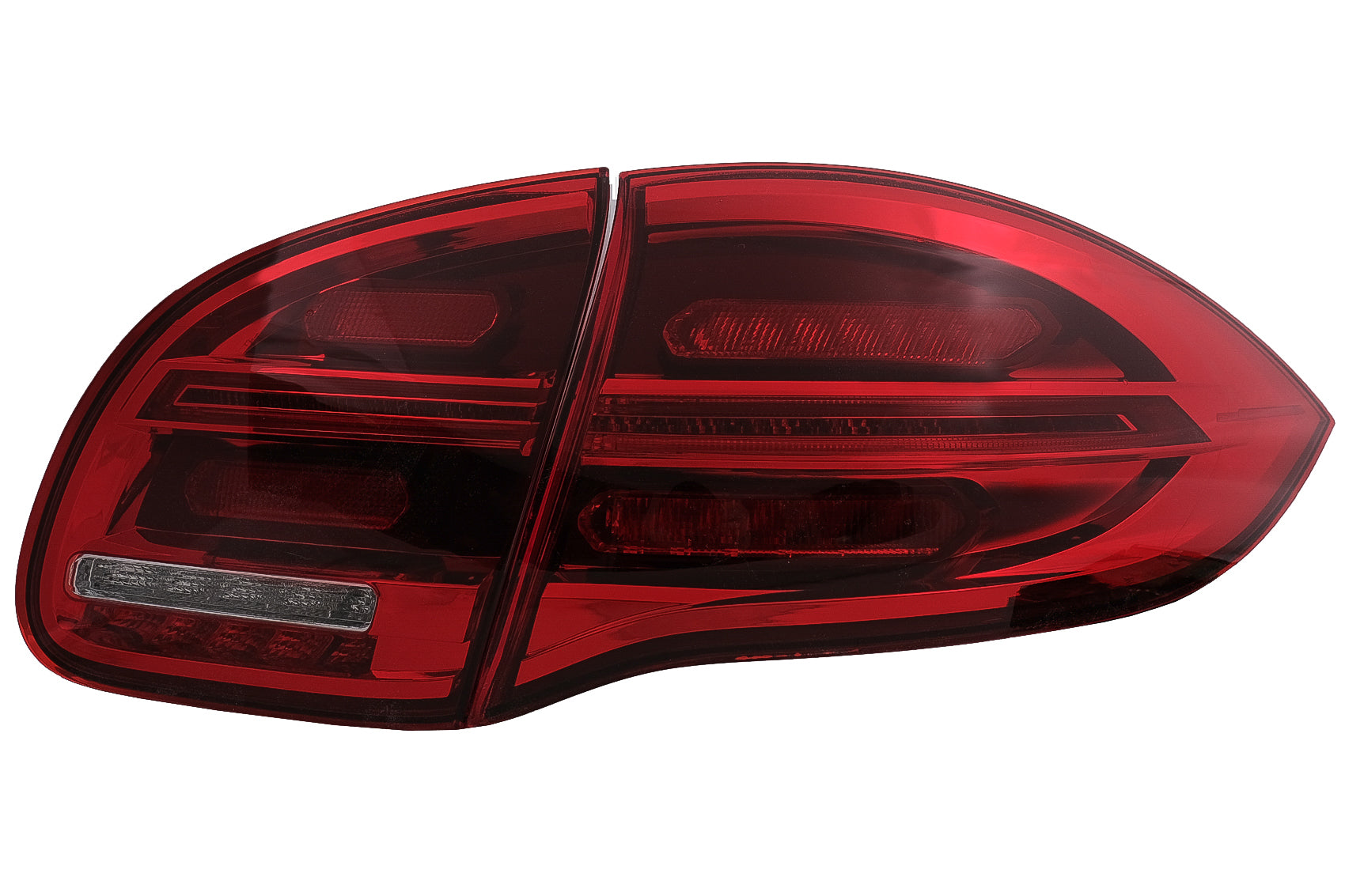 Full LED Rückleuchten für Porsche Cayenne 958 E2 92A Prefacelift 10-15 rot Weiß CarPartsTuning
