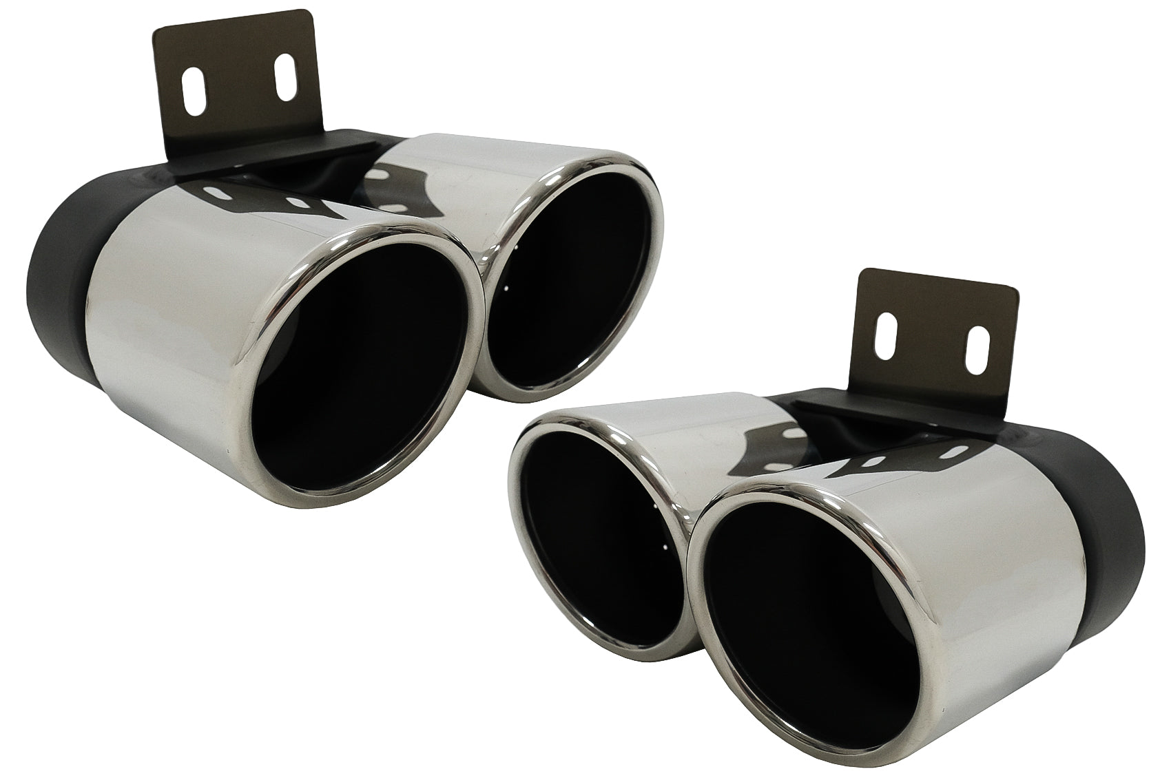 Auspuffblenden Passend Für BMW 5er F10 F11 (2011-2017) M5 LCI Design Chrom KITT Professional Exhaust Systems