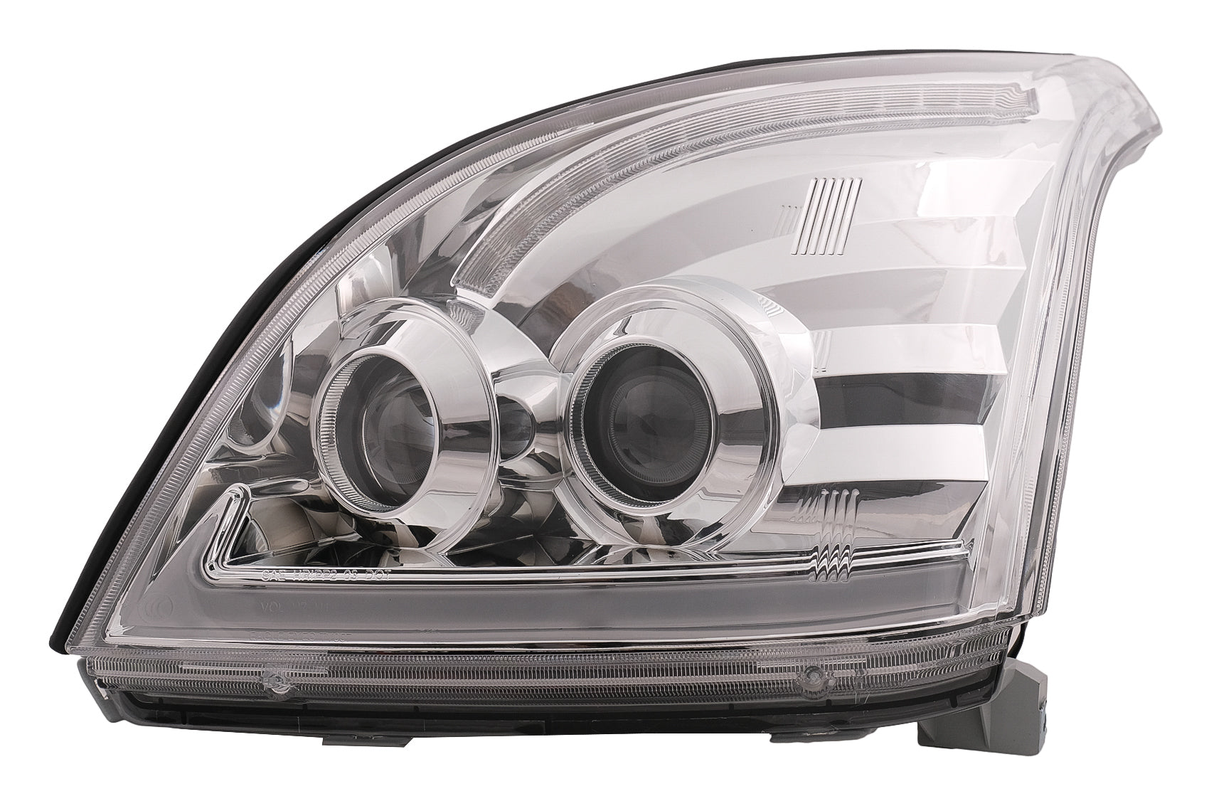 LED-Scheinwerfer für Toyota Land Cruiser FJ120 03-09 Chrom Dynamic CarPartsTuning