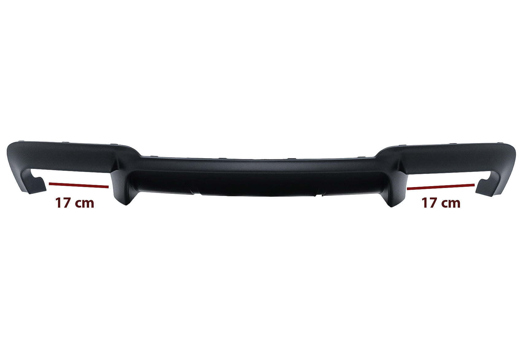 Doppelauslass-Luftdiffusor für BMW 5er F10 F11 2011-2017 M Design CarPartsTuning