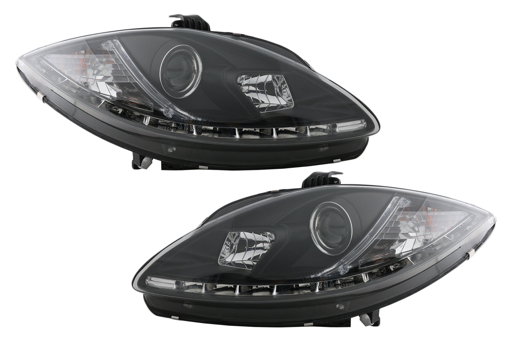 LED Tagfahrlicht für Seat Leon Altea Toledo 06.2005-2009 Schwarz CarPartsTuning