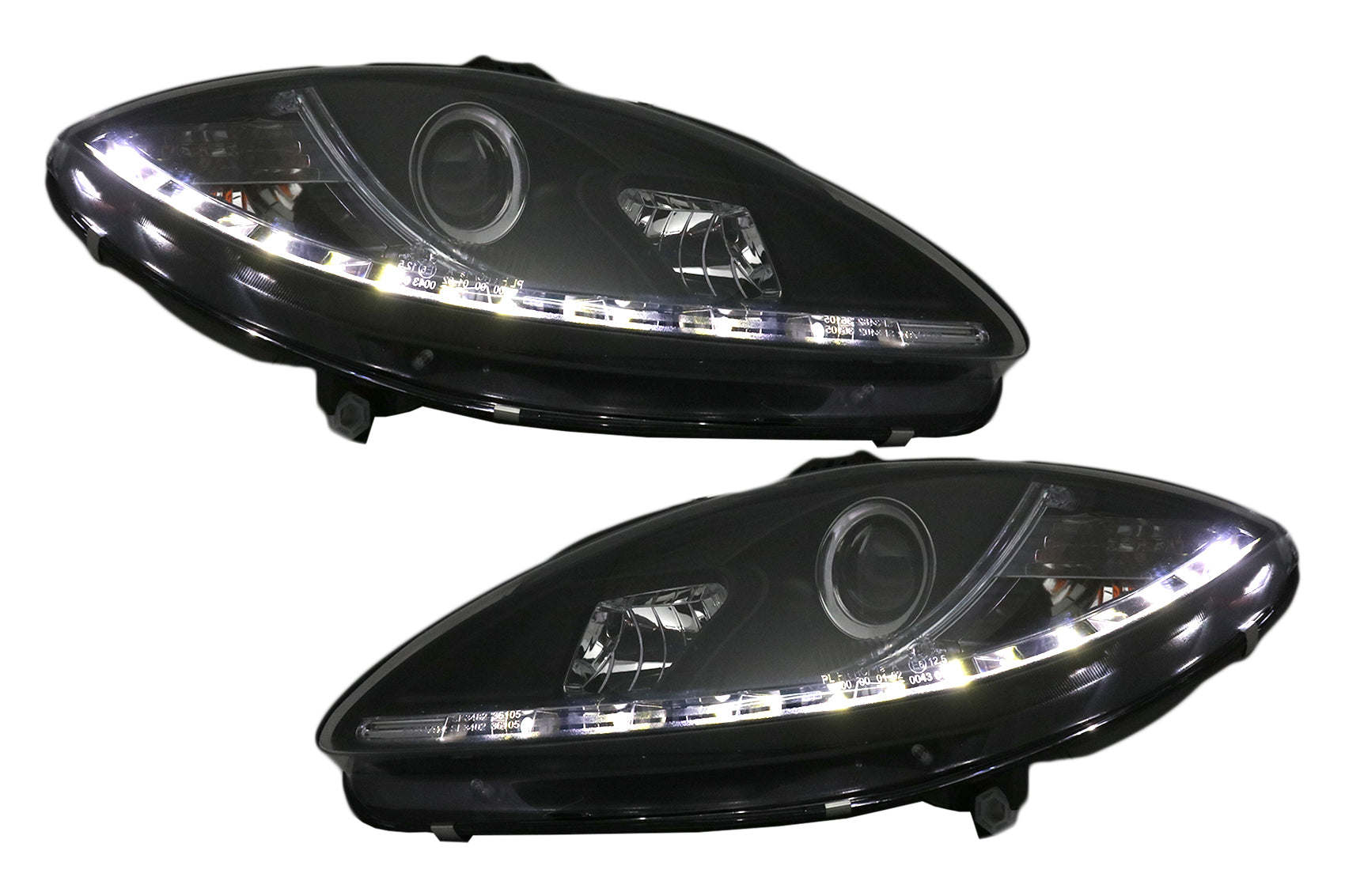 LED Tagfahrlicht für Seat Leon Altea Toledo 06.2005-2009 Schwarz CarPartsTuning