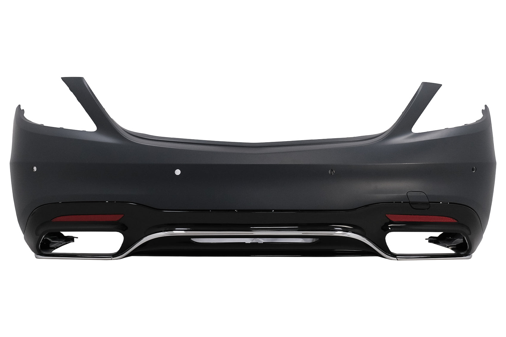 Heckstoßstange für Mercedes S-Klasse W222 Facelift 07.2017-08.2020 Limousine Diffusor CarPartsTuning