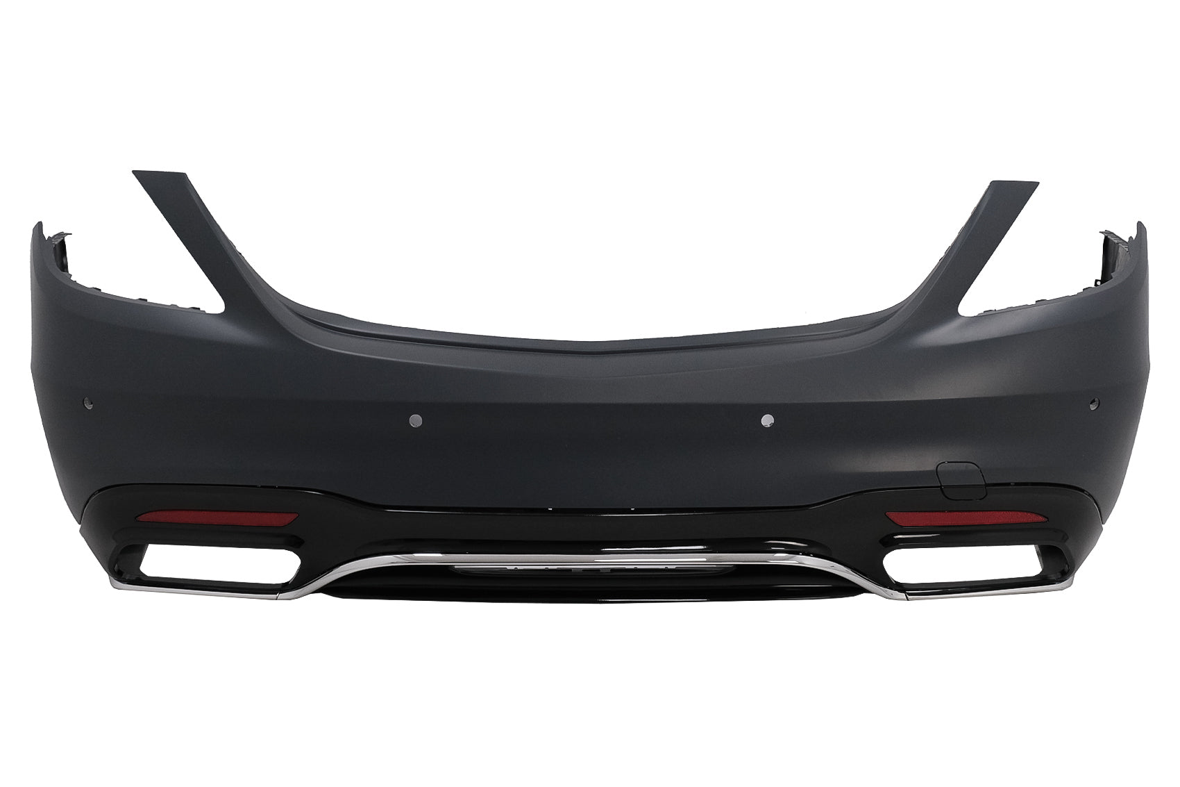 Heckstoßstange für Mercedes S-Klasse W222 Facelift 07.2017-08.2020 Limousine Diffusor CarPartsTuning