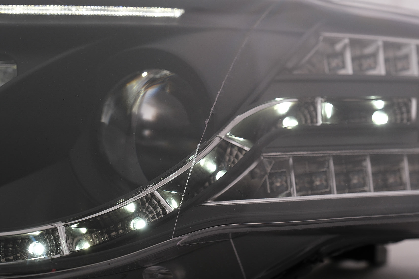 Scheinwerfer LED DRL Tagfahrlicht für AUDI A4 B7 11.04-03.08 Headlamp Schwarz CarPartsTuning