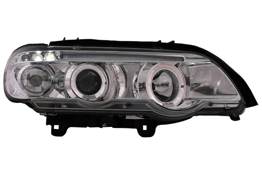 Angel Eyes Scheinwerfer für BMW X5 SUV E53 2000-10.2003 Chrom CarPartsTuning