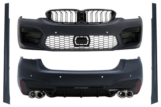 Bodykit für BMW 5er G30 2017-2019 M5 Look Stoßstange Endrohre Seitenschweller CarPartsTuning