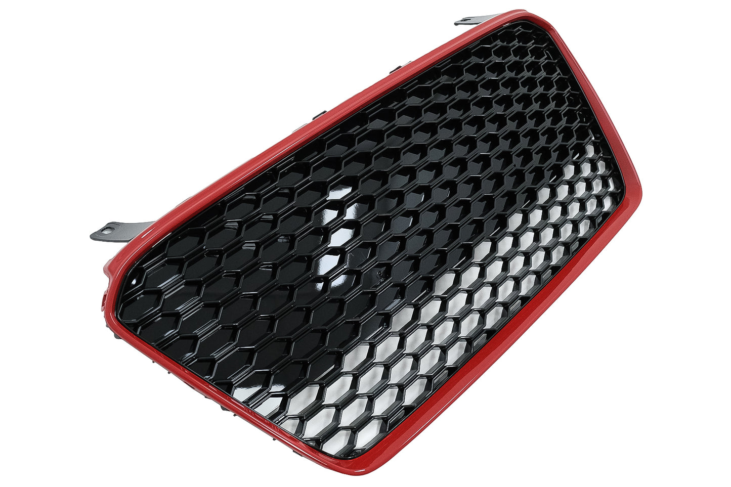 Kühlergrill für Audi R8 42 1 Generation Facelift 13-15 RS Look Glänzend schwarz Rot CarPartsTuning