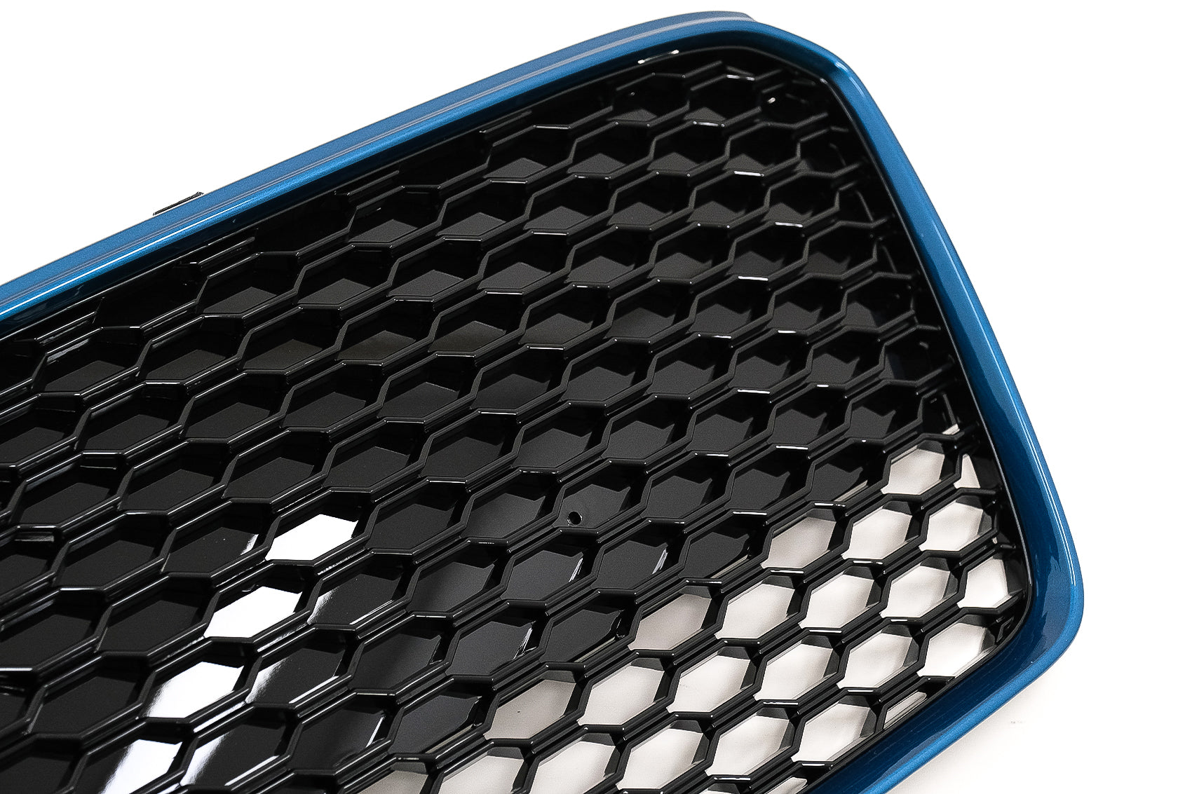 Kühlergrill für Audi R8 42 1 Generation Facelift 13-15 RS Look Glänzend schwarz Blau CarPartsTuning