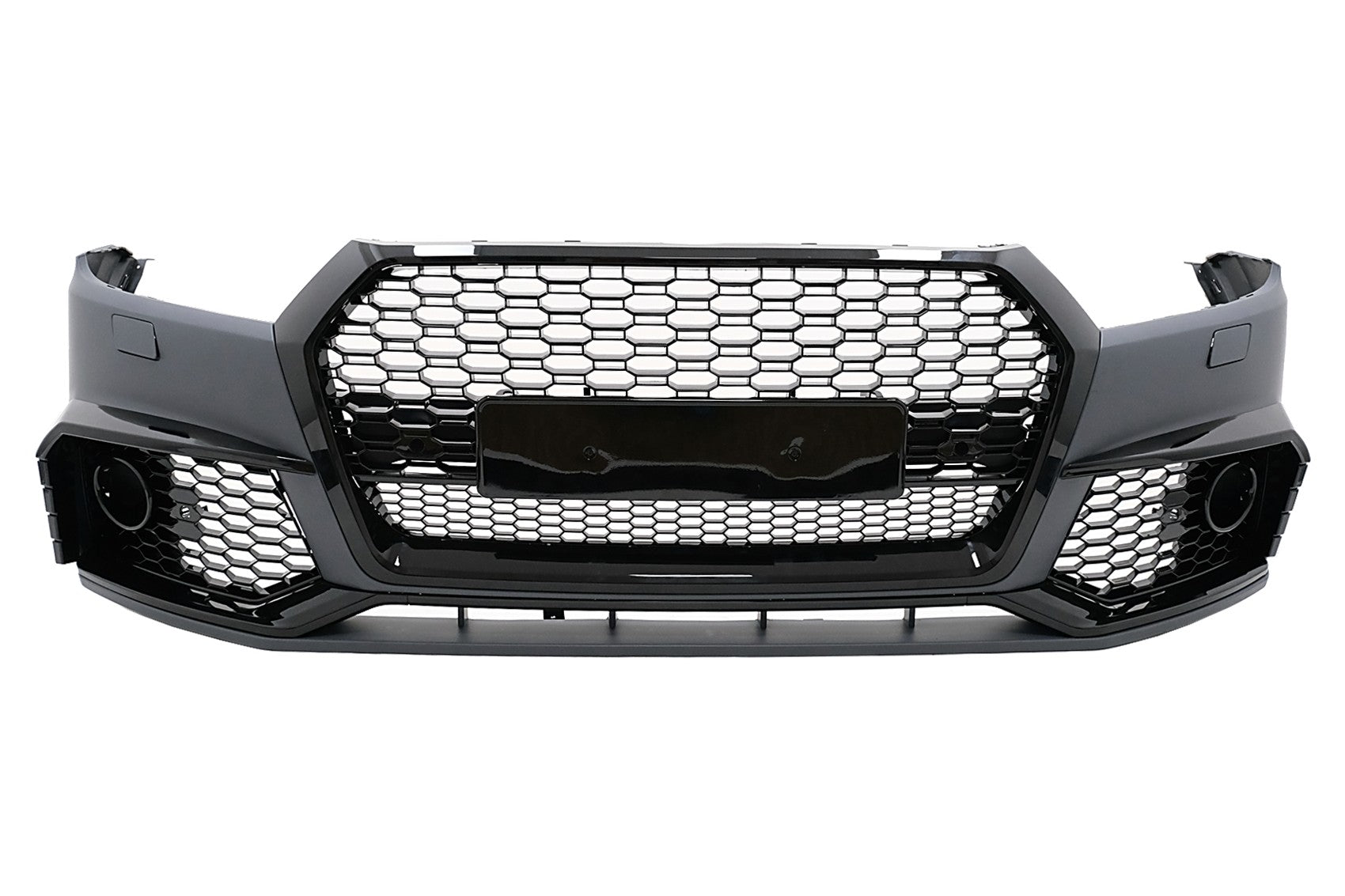 Stoßstange für Audi Q5 SUV FY Standard 2017-2020 RS Design Kühlergrill Waben PDC SRA CarPartsTuning