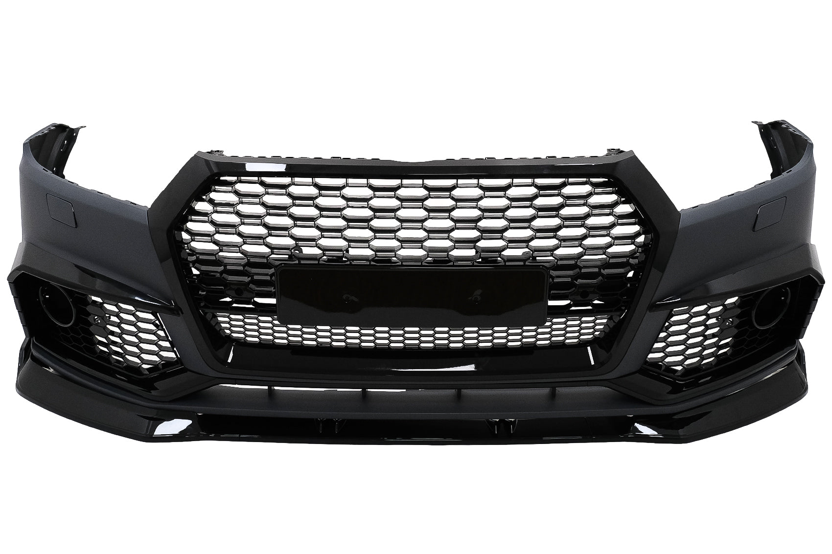 Stoßstange für Audi Q5 SUV FY S-Line 2017-2020 RS Design Kühlergrill Waben PDC SRA CarPartsTuning