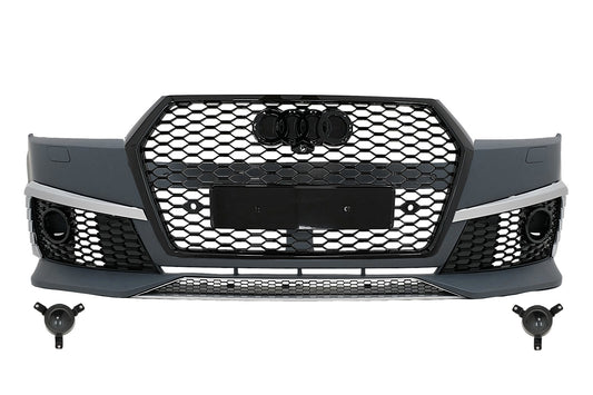 Stoßstange für Audi Q7 4M SUV 2015-2019 RS Design Kühlergrill Honeycomb SRA PDC CarPartsTuning