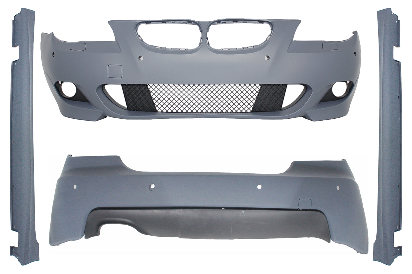 Bodykit für BMW 5er E60 03-07 M-Technik Look Stoßstange Seitenschweller PDC 24mm CarPartsTuning