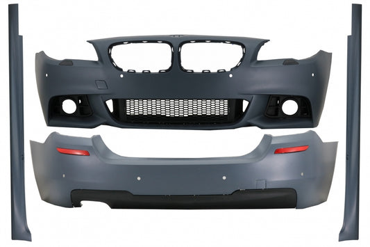 Bodykit für BMW 5er F10 LCI 14-17 Stoßstange Seitenschweller M-Technik Look CarPartsTuning