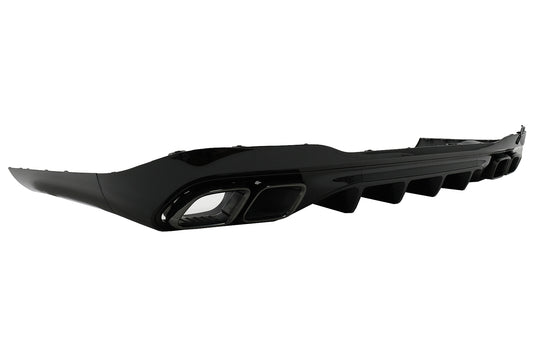 Stoßstange Diffusor Endrohre für für Mercedes C-Klasse W206 S206 Sport Line 2021+ C63 Design CarPartsTuning