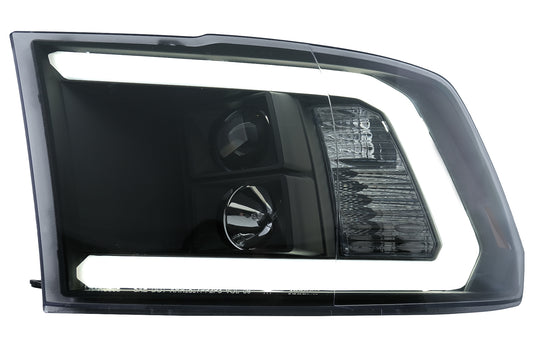 LED Tube Light Scheinwerfer für Dodge RAM IV 2009-2018 Schwarz CarPartsTuning