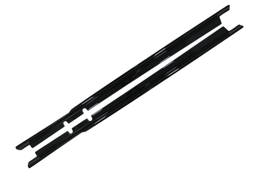 Seitenschweller Erweiterungen für Seat Leon Mk4 2020+ Glänzend Schwarz Satz CarPartsTuning
