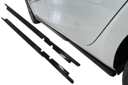 Seitenschweller Erweiterungen für Seat Leon Mk4 2020+ Glänzend Schwarz Satz CarPartsTuning