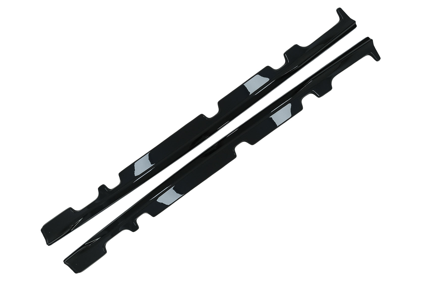 Seitenschweller Erweiterungen für Ford Fiesta Mk8 ST / ST-Linie 2017-2021 Glänzend Schwarz CarPartsTuning