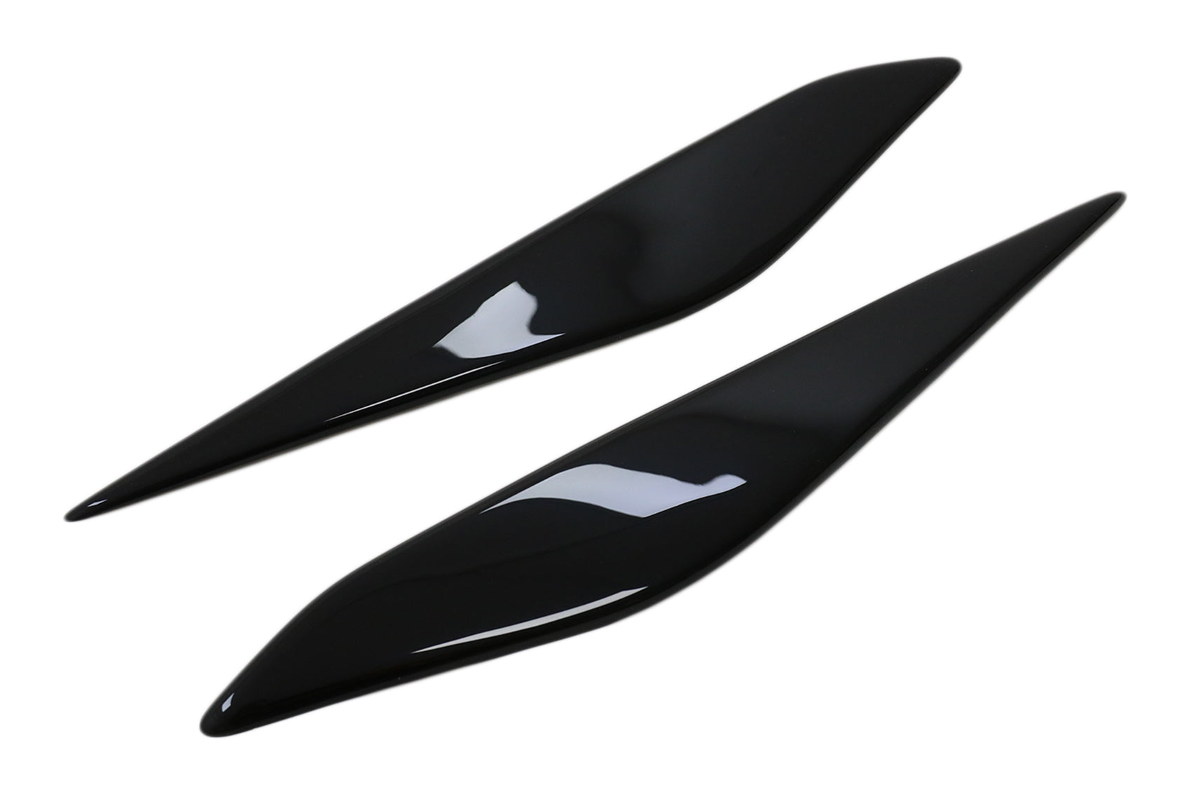 Scheinwerfer Augenbrauen für Ford Fiesta Mk8 2017-2021 Glänzend Schwarz Satz CarPartsTuning