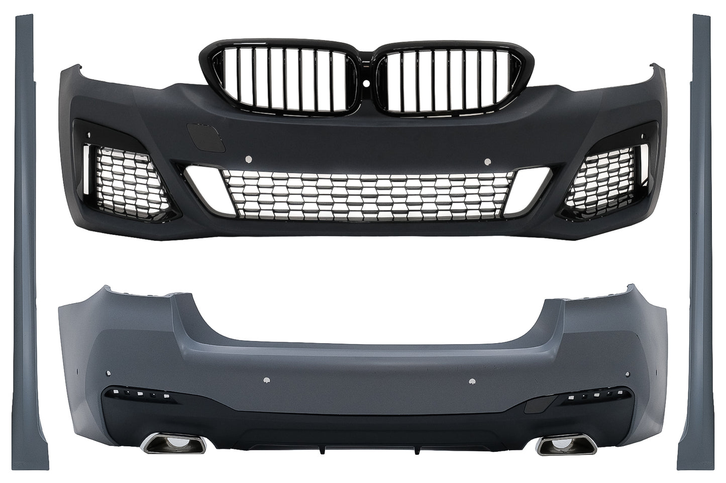 Bodykit für BMW 5er G30 Limousine 17-19 Stoßstange Kühlergrill Seitenschweller M-Tech Design CarPartsTuning