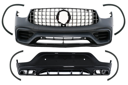Bodykit Stoßstange für Mercedes GLC Coupe Facelift C253 Sport Line 20+ GLC63 Design CarPartsTuning
