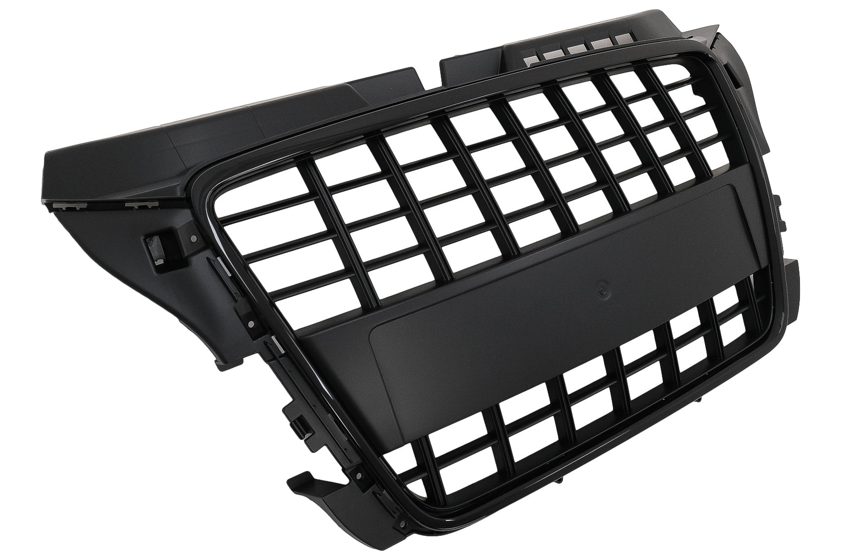 Kühlergrill ohne Emblem für Audi A3 8P MOPF 2008-2012 Schwarzer Halter CarPartsTuning