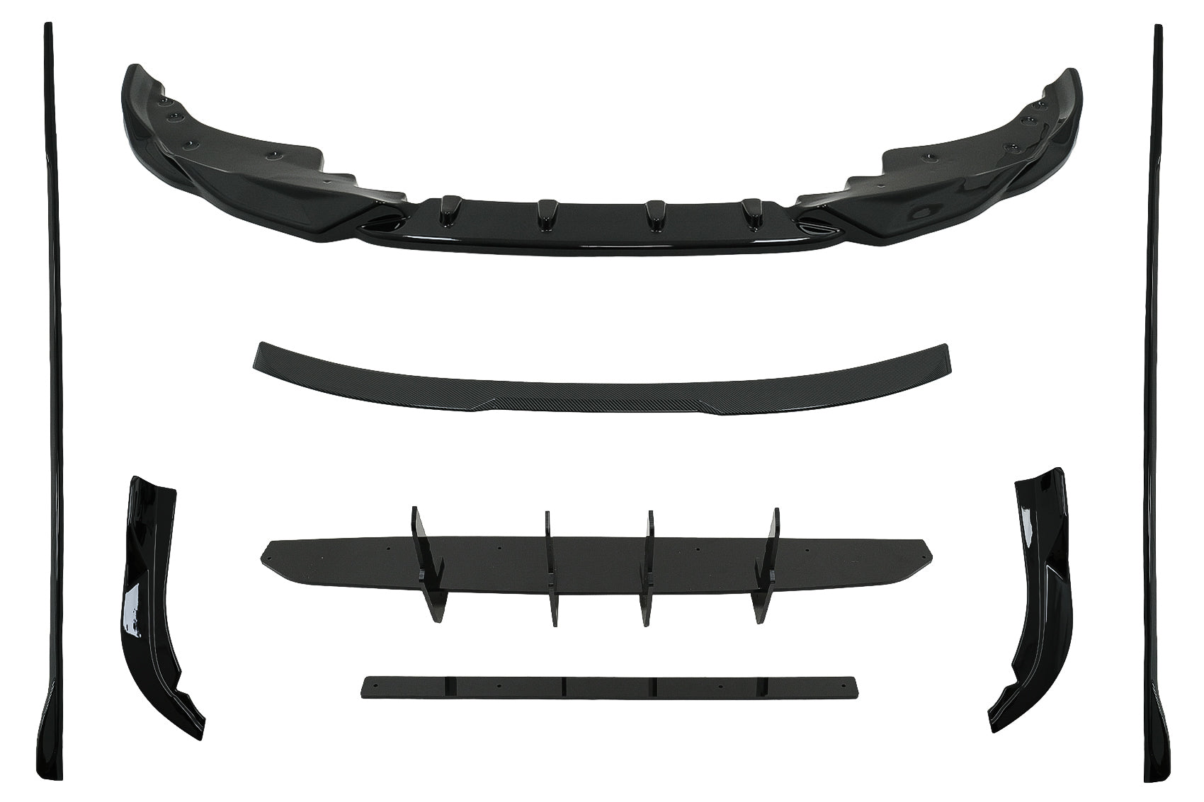 Aero-Bodykit Stoßstange Spoiler Diffusor-Erweiterungen für BMW 4 G22 Coupe 20+ M Tech CarPartsTuning