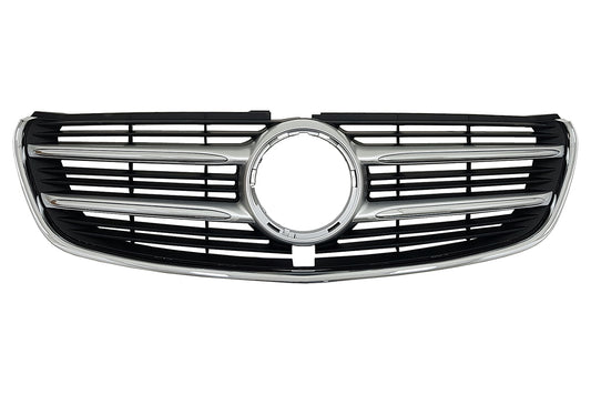 Kühlergrill Gitter für Mercedes V-Klasse W447 2014-03.2019 Schwarz Chrom CarPartsTuning