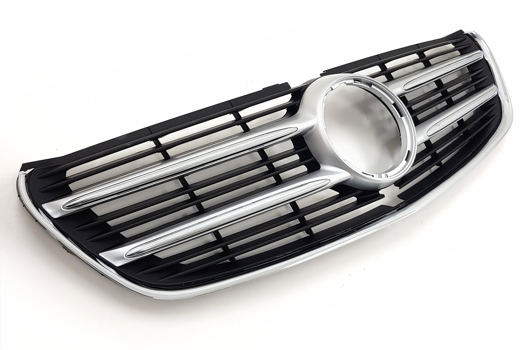 Kühlergrill Gitter für Mercedes V-Klasse W447 2014-03.2019 Schwarz Chrom CarPartsTuning
