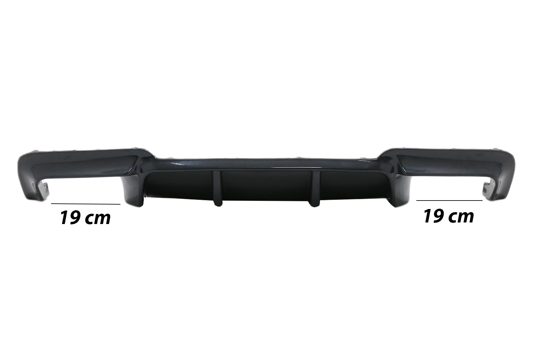 Doppelauslass Luftdiffusor für BMW 5 F10 F11 11-17 M Look Schwarz glänzend CarPartsTuning