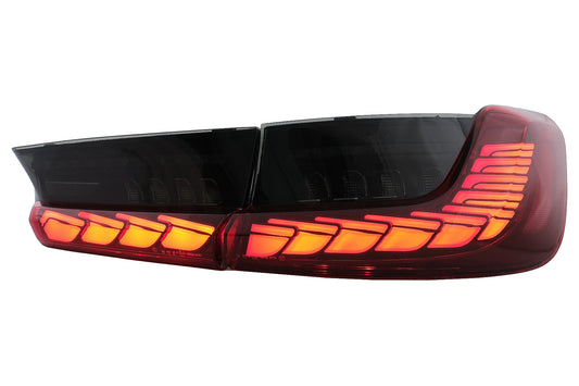 LED Rückleuchten für BMW 3er G20 G28 M3 G80 18-22 Roter Rauch Dynamischem Blinken CarPartsTuning