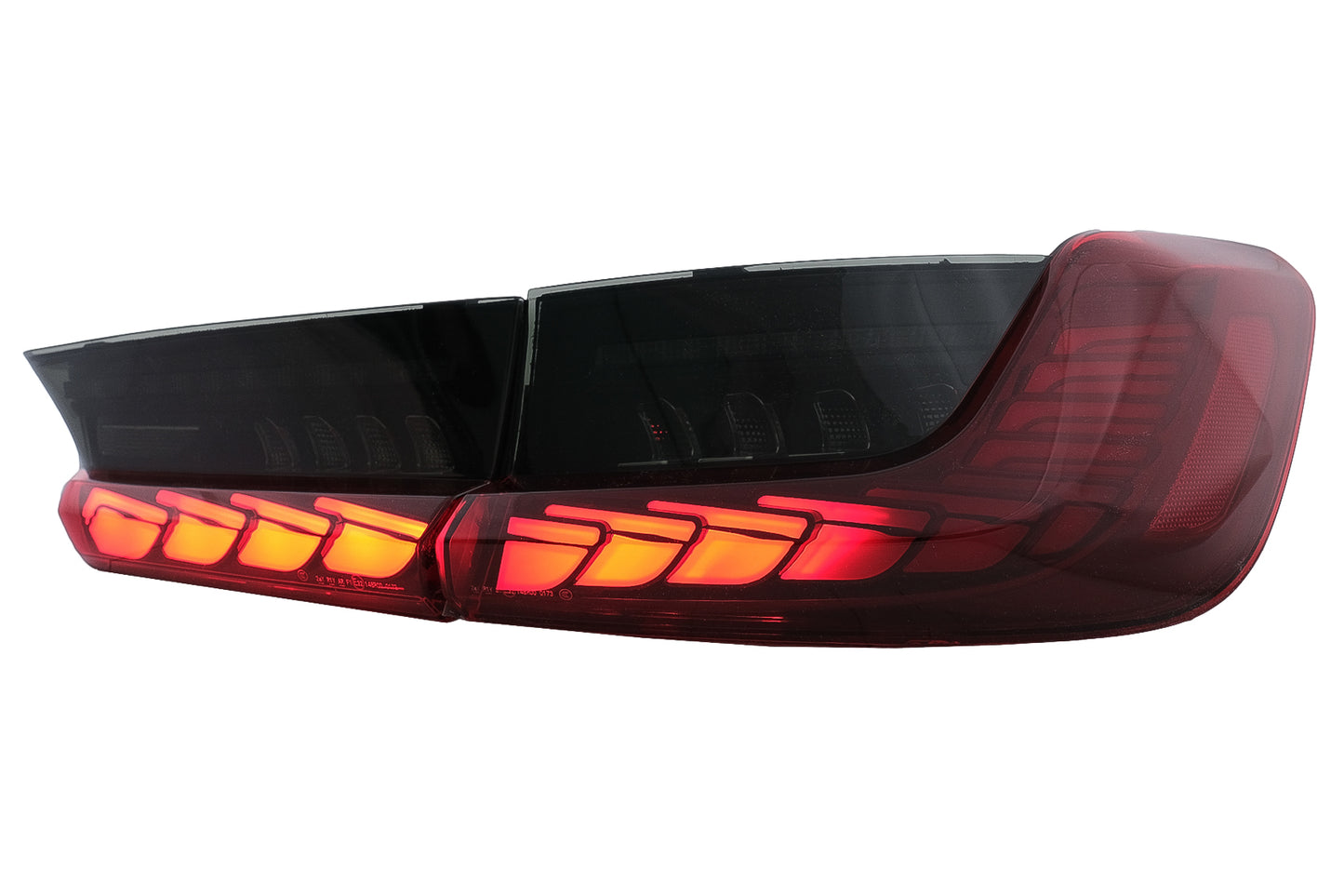 LED Rückleuchten für BMW 3er G20 G28 M3 G80 18-22 Roter Rauch Dynamischem Blinken CarPartsTuning