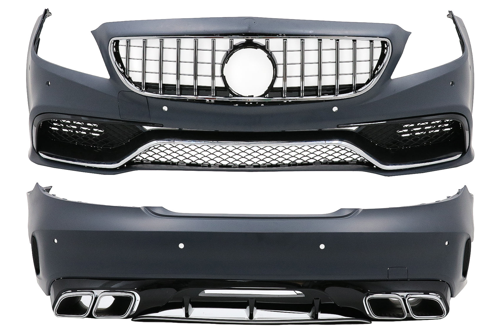 Body Kit für Mercedes CLS W218 C218 Limousine 11-18 Stoßfänger Endrohre CarPartsTuning