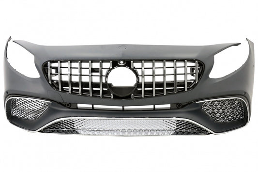 Frontstoßstange für Mercedes S-Klasse Coupe C217 15-21 S65 Design Kühlergrill CarPartsTuning