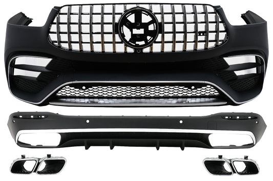 Bodykit für Mercedes GLE W167 SUV Sport Line 2019+ GLE 63S Look Diffusor Tipps CarPartsTuning