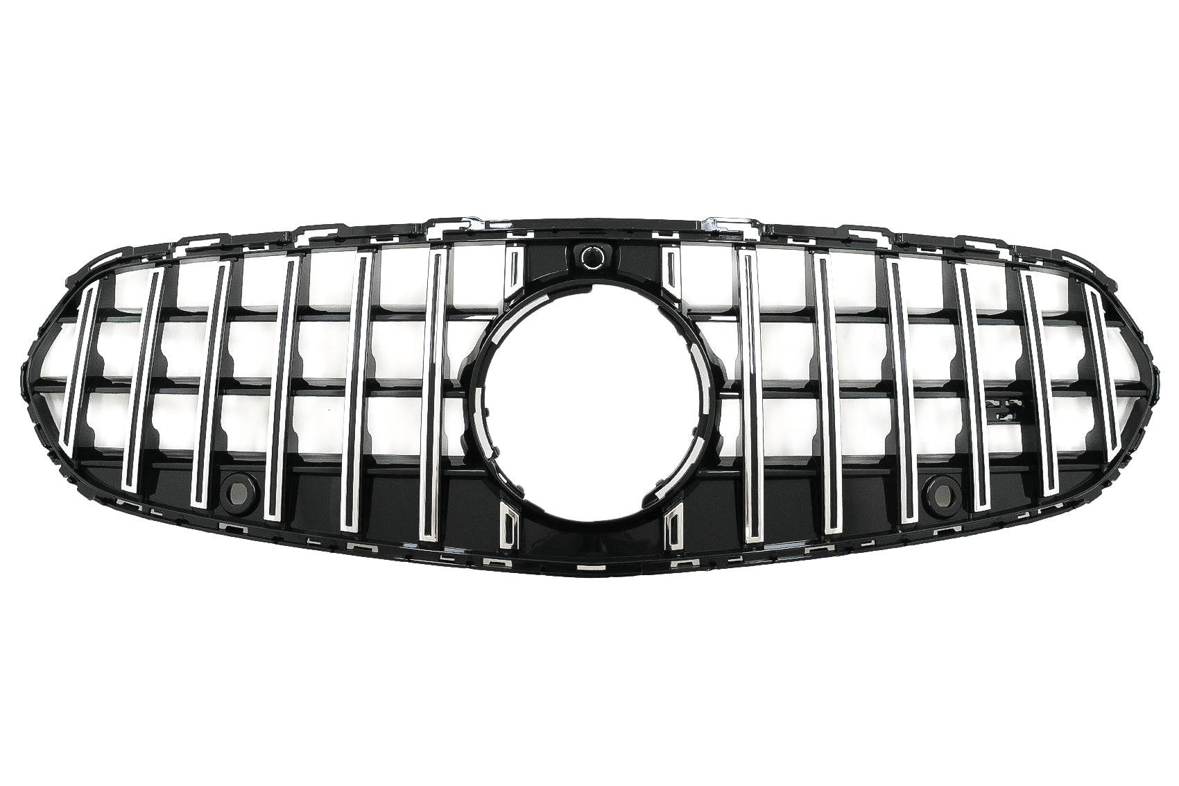 Kühlergrill für Mercedes C-Klasse W206 Sedan S206 T-Modell  21+ GT-R Panamericana Look Chrom CarPartsTuning