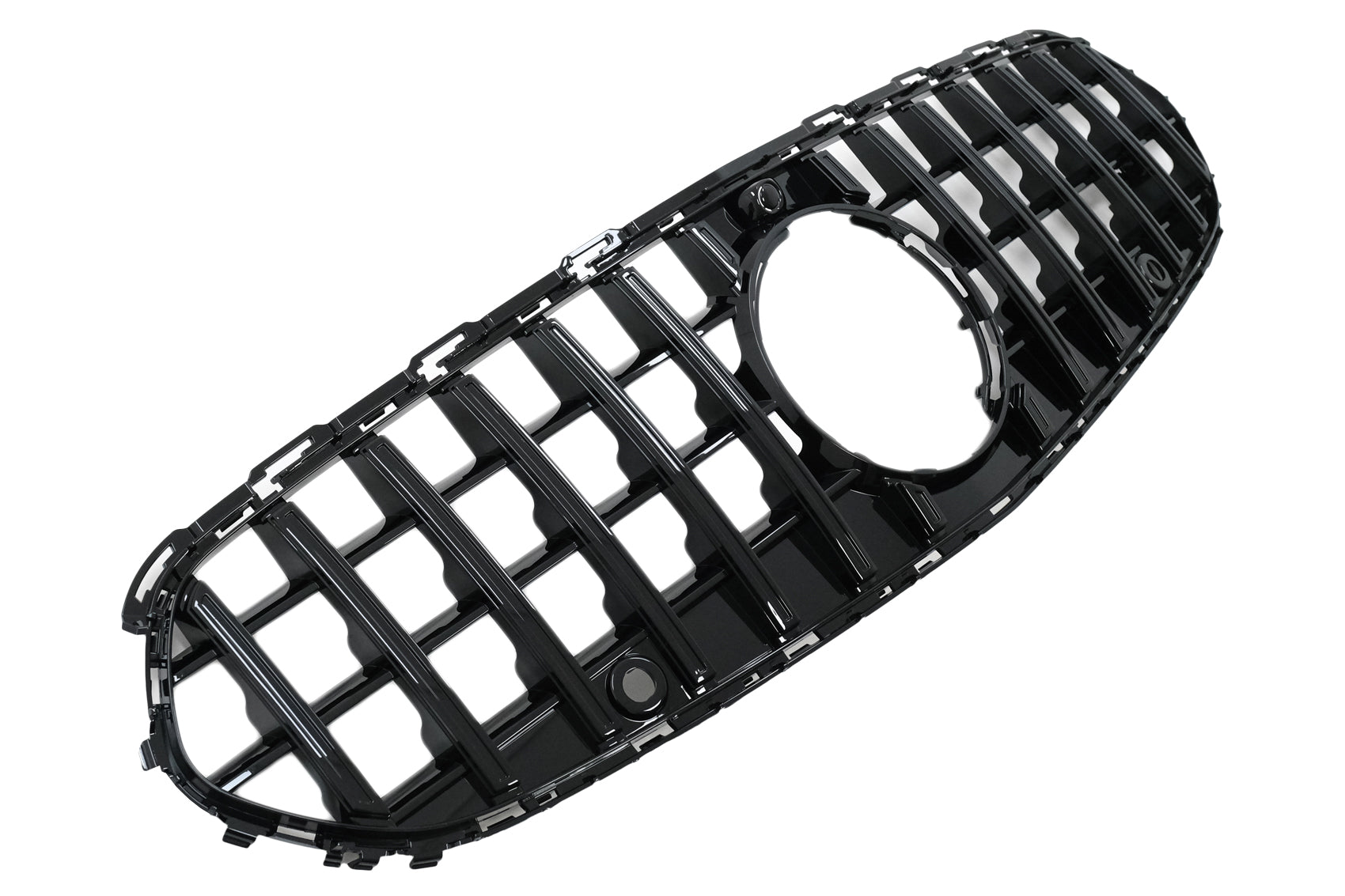 Kühlergrill für Mercedes C-Klasse W206 Sedan S206 T-Modell 21+ GT-R Panamericana Look Schwarz CarPartsTuning