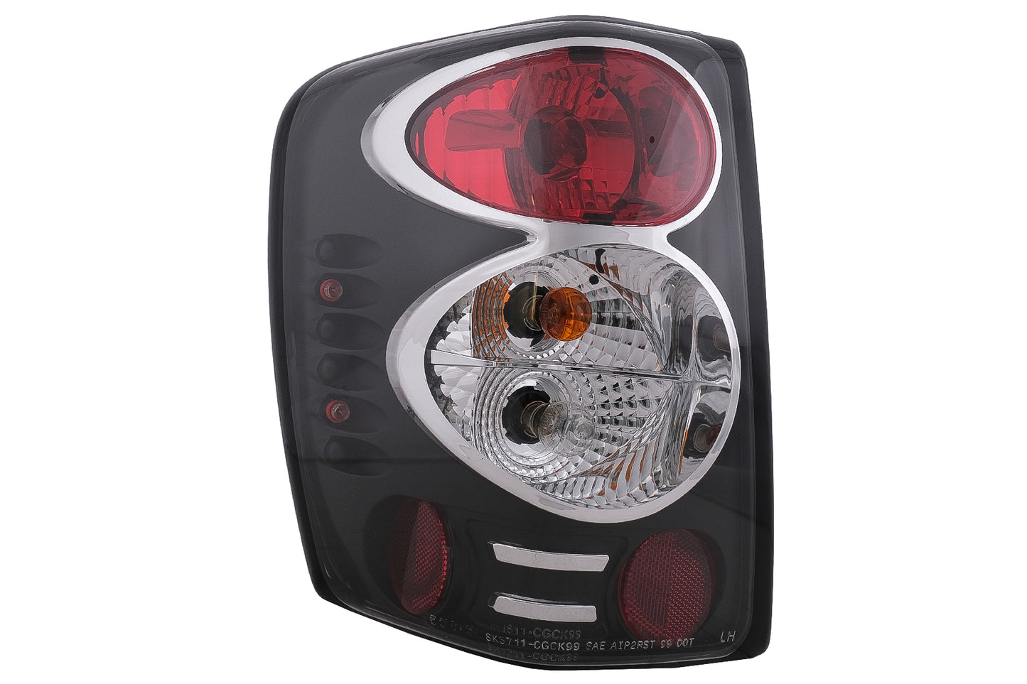 Rückleuchten Rücklichter für JEEP Grand Cherokee 1999-05.2005 Schwarz CarPartsTuning