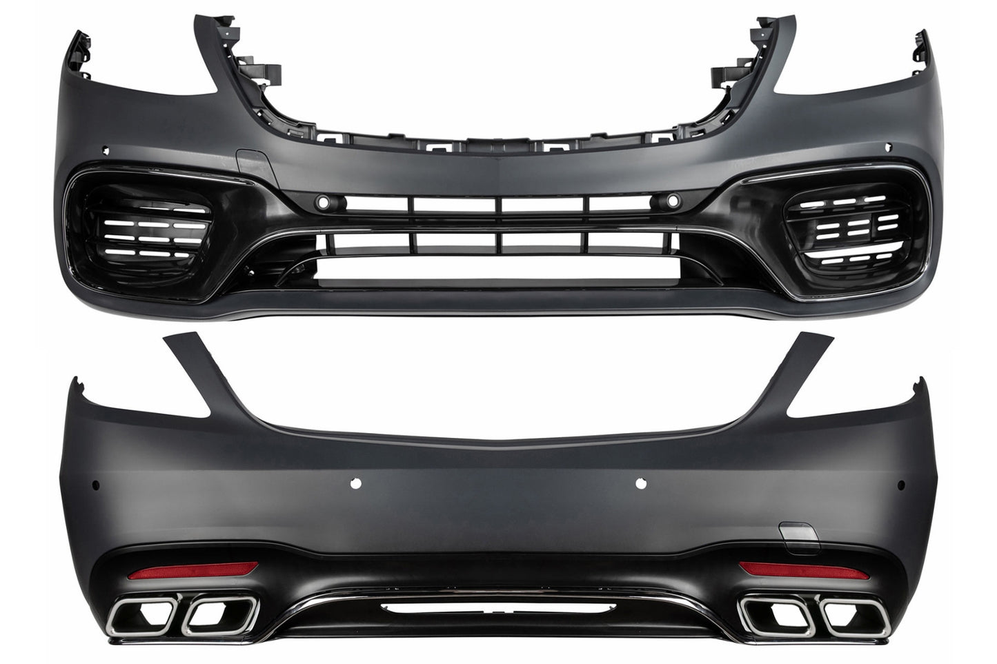BodyKit für MERCEDES S-Klasse W222 Facelift 13-06.17 Stoßstange Auspuff S63 Look CarPartsTuning