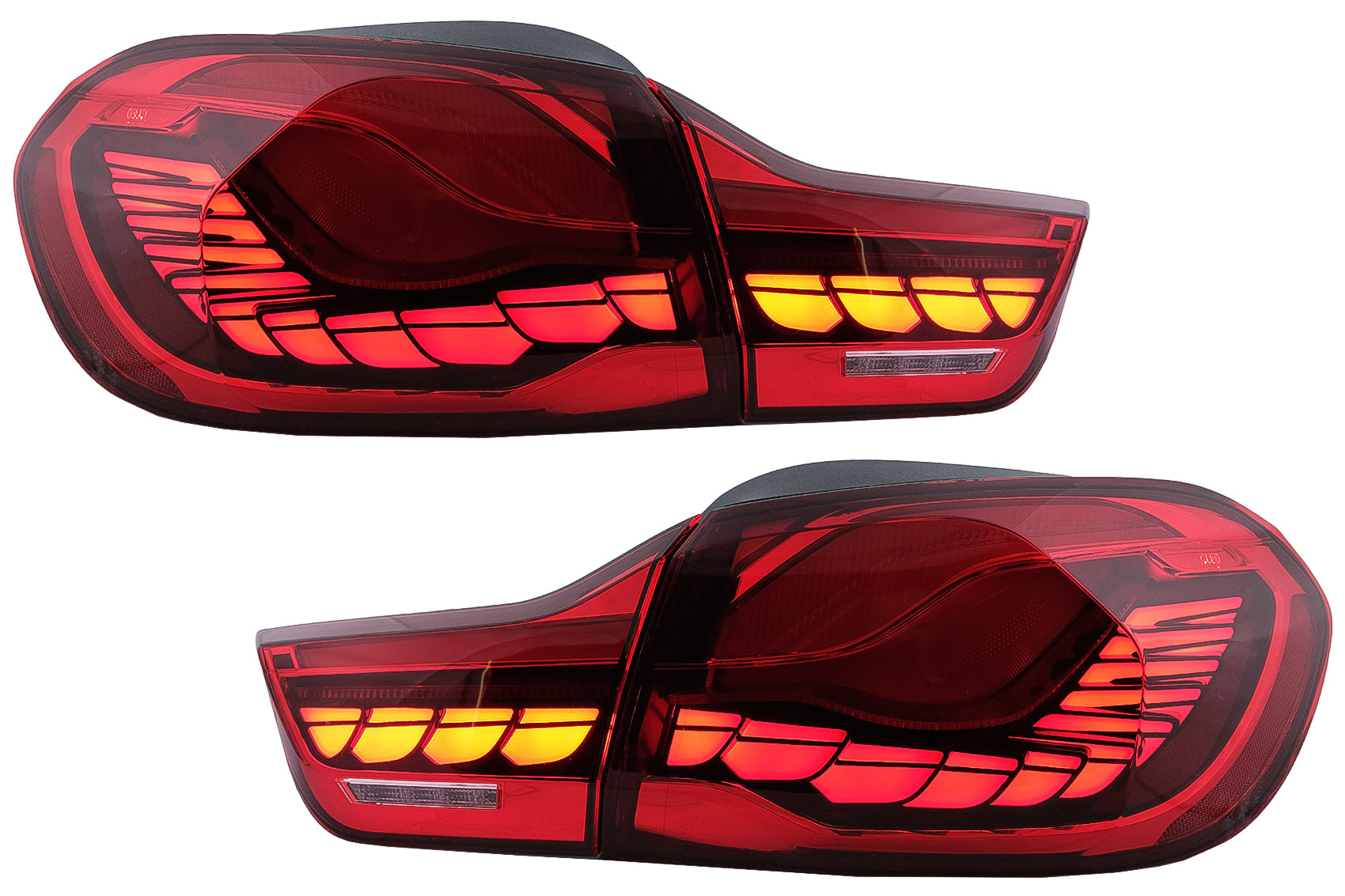 OLED Rücklichter für BMW F32 F33 F36 M4 F82 F83 13-03.19 Rot Dynamic Blinker CarPartsTuning