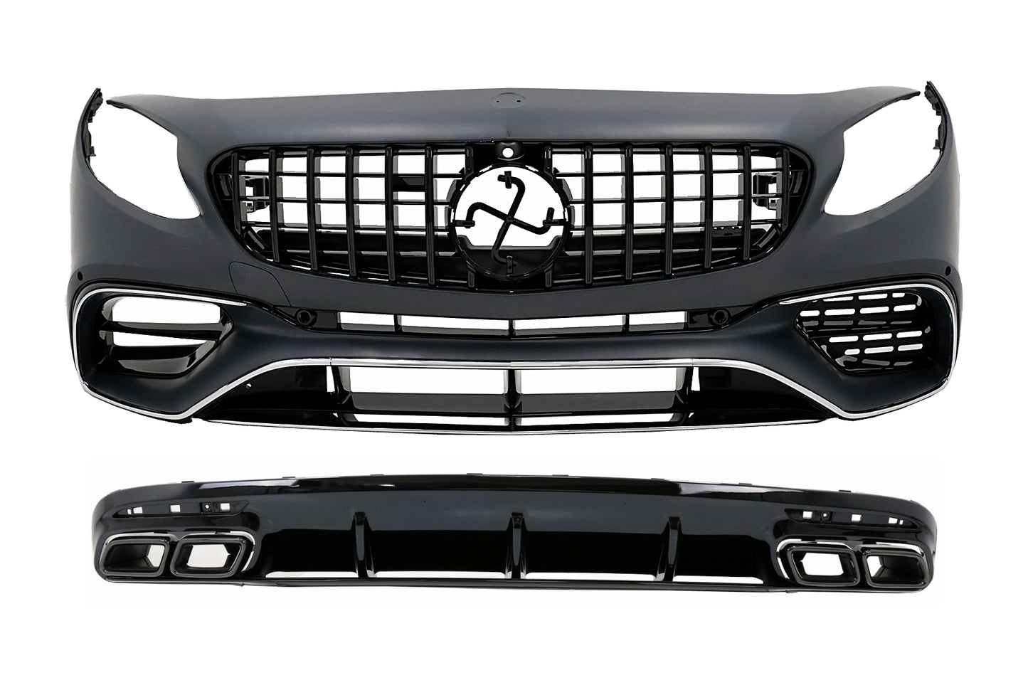 BodyKit für Mercedes S Coupe C217 Sport Line 15-21 Kühlergrill Diffusor Endrohre CarPartsTuning