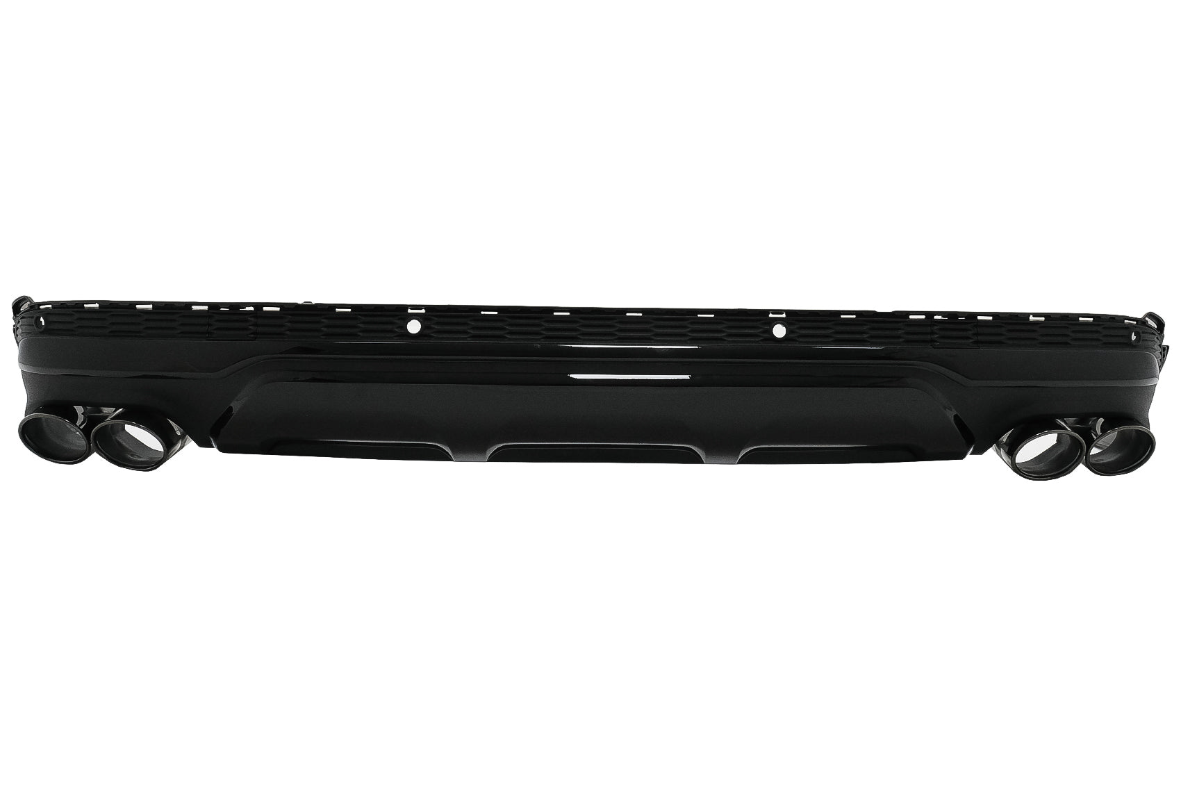 Stoßstange Diffusor Doppelauslass Endrohre für Audi Q7 SUV 4M Facelift 2020+ CarPartsTuning