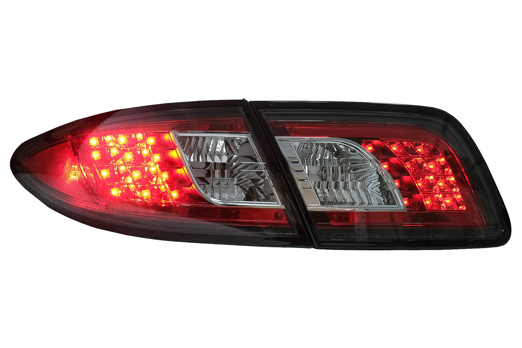 LED-Rückleuchten für Mazda 6 Limousine GG1 08.2002-08.2007 Schwarz CarPartsTuning
